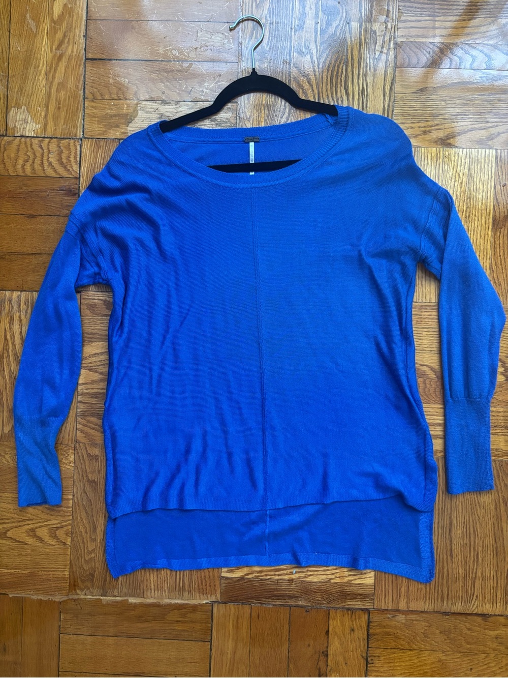 Poof Cobalt Blue Oversized Knit Tunic Sweater – Small
